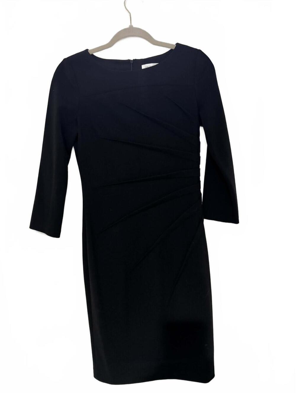 Calvin Klein Black Sheath Dress Size 4
